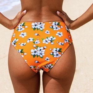 Floral Yellow Bikini Bottom (read description)